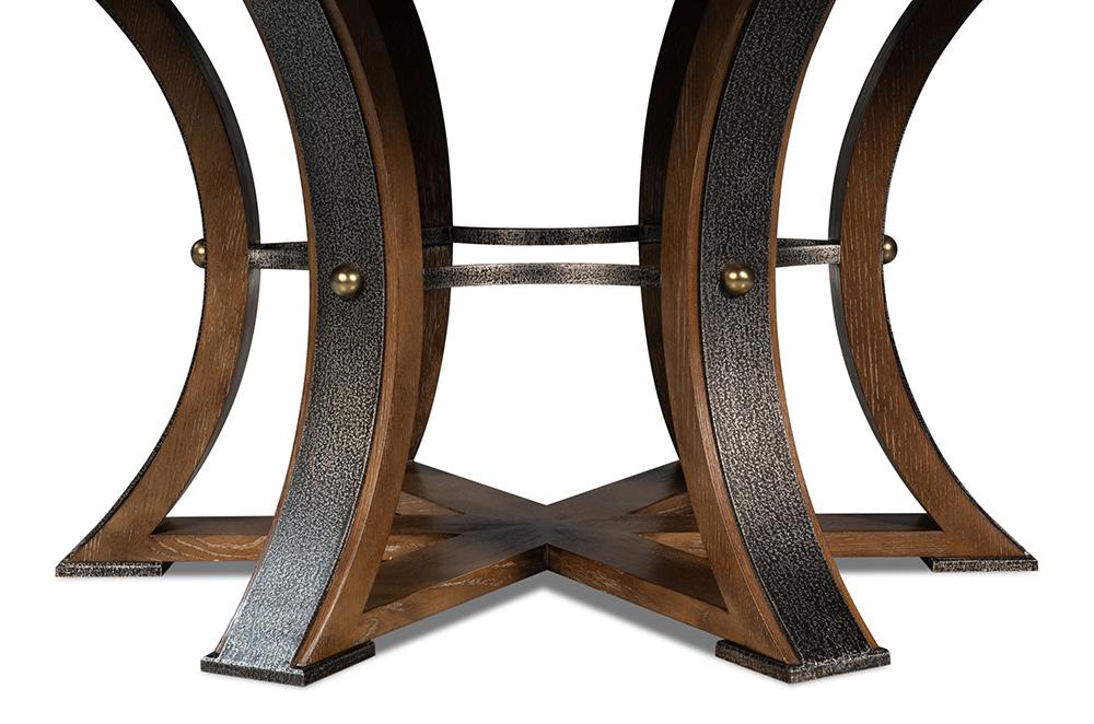 Sarreid Ltd - Tower Jupe Dining Table,Lrg,Light Mink - 54225-LM veiw 10