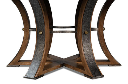 Sarreid Ltd - Tower Jupe Dining Table,Lrg,Light Mink - 54225-LM veiw 10