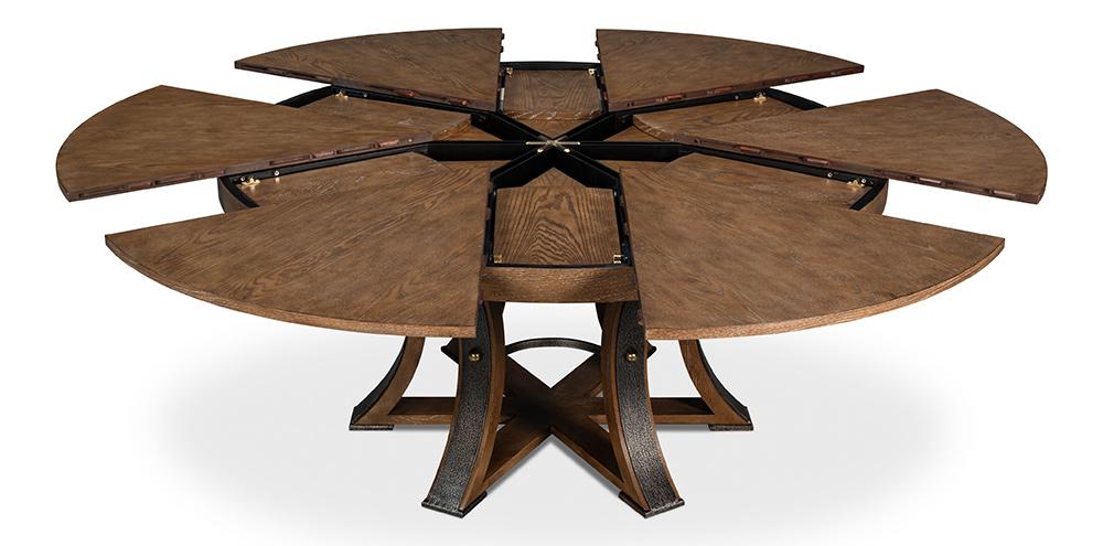 Sarreid Ltd - Tower Jupe Dining Table,Lrg,Light Mink - 54225-LM veiw 11