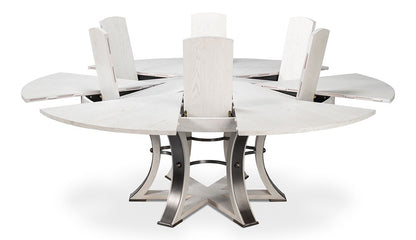 Sarreid Ltd - Tower Jupe Dining Table,Lrg,Working Wht - 54225-WW veiw 3