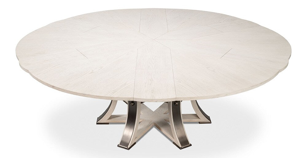 Sarreid Ltd - Tower Jupe Dining Table,Lrg,Working Wht - 54225-WW veiw 7