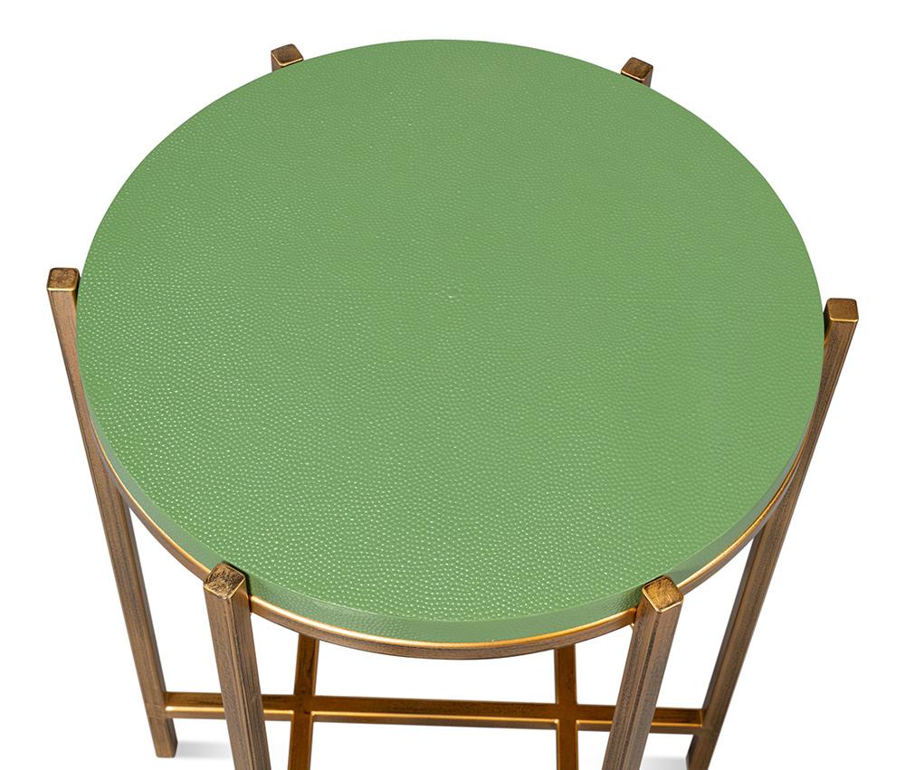 Sarreid Ltd - Spence Side Table, Watercress - 54006-3 veiw 4