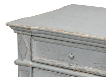 Sarreid Ltd - Diamond Wall Sideboard, Blue/Grey - 40121-7 veiw 9