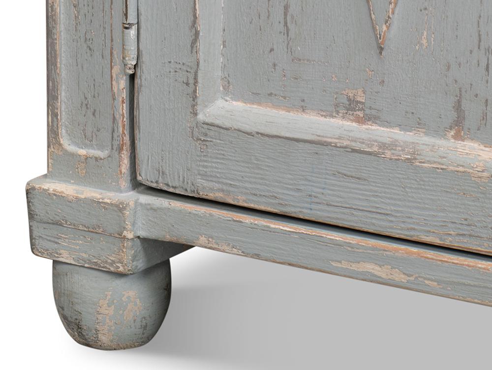 Sarreid Ltd - Diamond Wall Sideboard, Blue/Grey - 40121-7 veiw 11