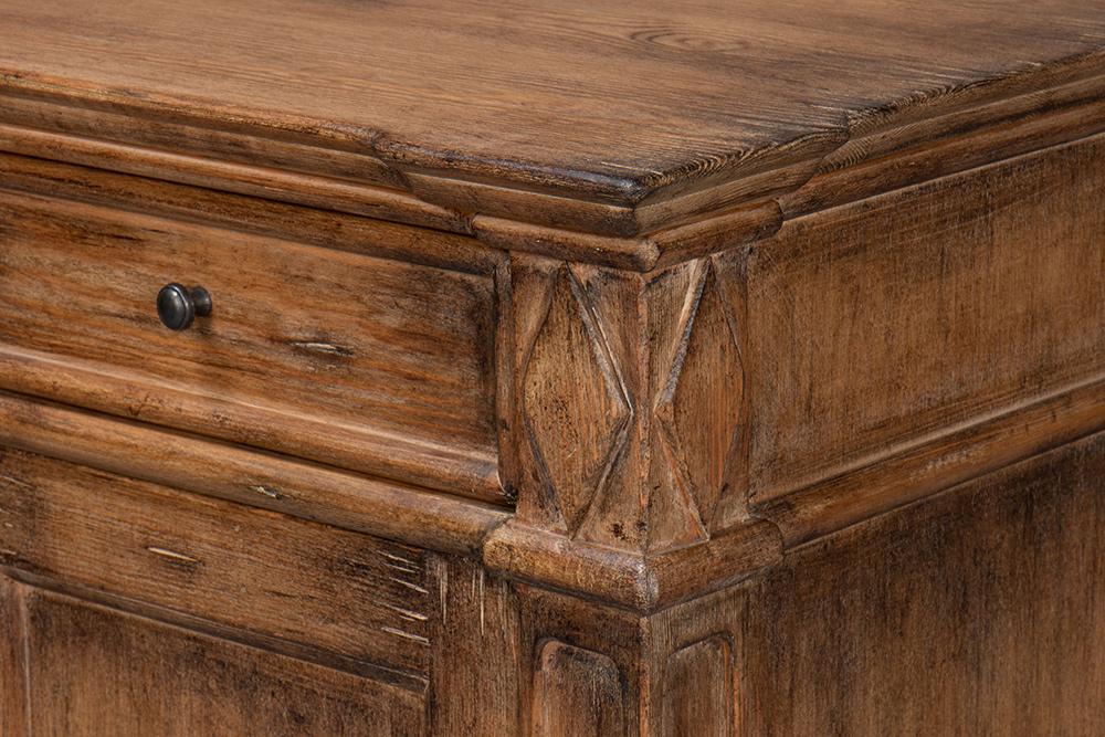 Sarreid Ltd - Diamond Wall Sideboard, Brown - 40121-2 veiw 9