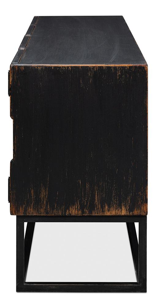 Sarreid Ltd - Aztec Sideboard, Black - 40383-5 veiw 10