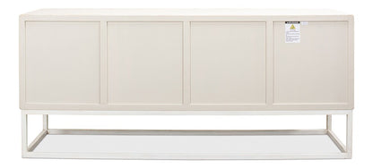 Sarreid Ltd - Aztec Sideboard On Stand, Whitewash - 40383 veiw 9
