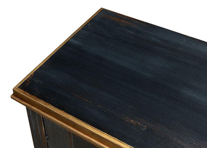 Sarreid Ltd - Louis Xvi Buffet,Powder Black W/Gold - R059-20 veiw 5