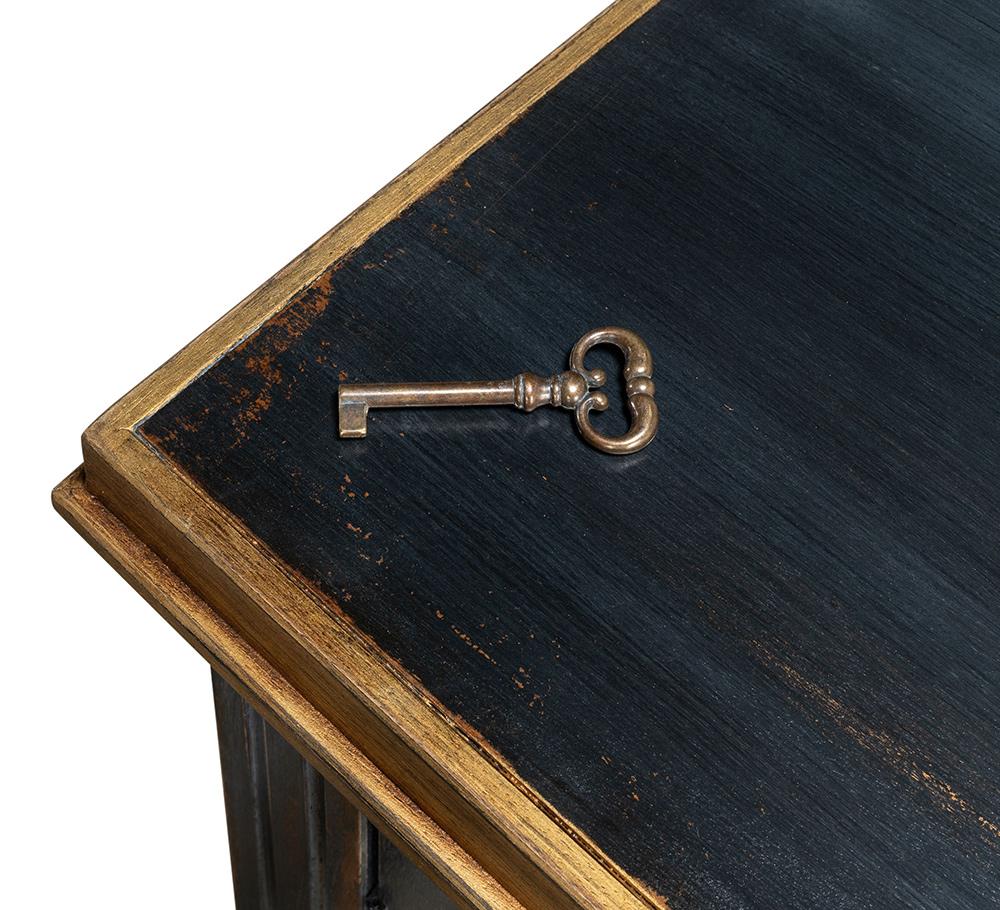 Sarreid Ltd - Louis Xvi Buffet,Powder Black W/Gold - R059-20 veiw 6