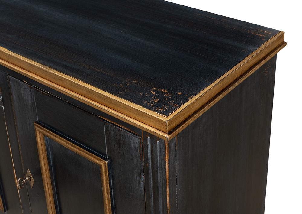 Sarreid Ltd - Louis Xvi Buffet,Powder Black W/Gold - R059-20 veiw 9