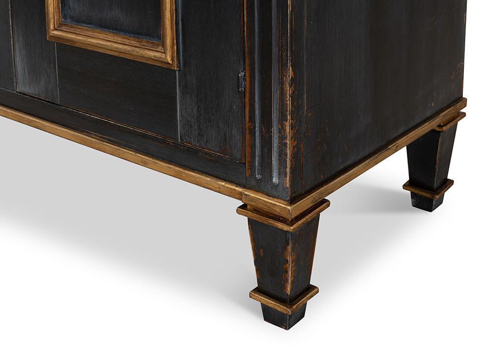 Sarreid Ltd - Louis Xvi Buffet,Powder Black W/Gold - R059-20 veiw 10