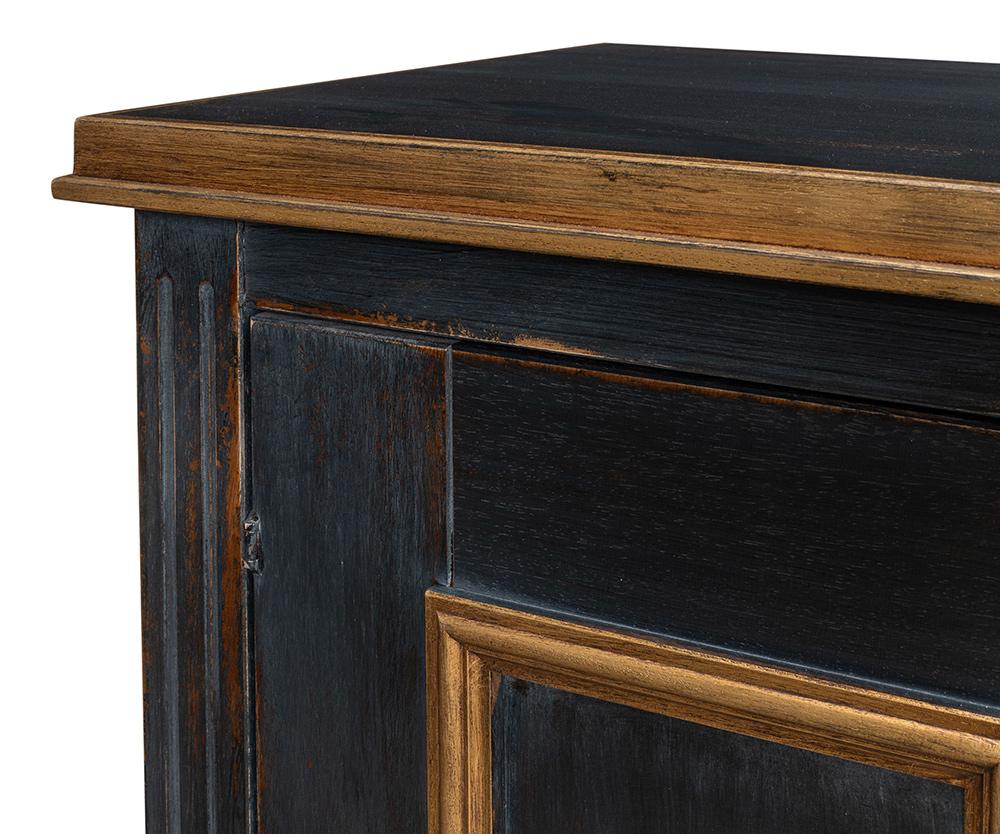 Sarreid Ltd - Louis Xvi Buffet,Powder Black W/Gold - R059-20 veiw 11