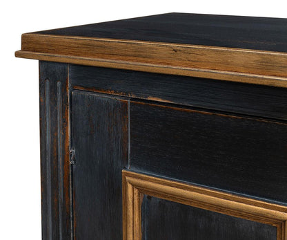 Sarreid Ltd - Louis Xvi Buffet,Powder Black W/Gold - R059-20 veiw 11