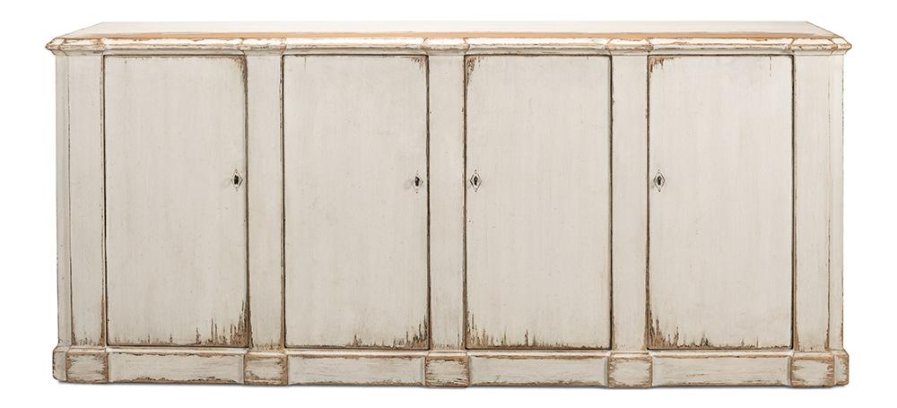 Sarreid Ltd - Villefranche Sideboard - White - 40758 veiw 2