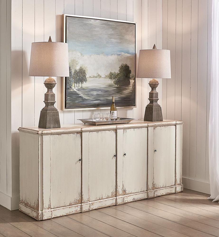 Sarreid Ltd - Villefranche Sideboard - White - 40758 veiw 9