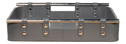 Sarreid Ltd - Safari Leather Tray, Quiet Shade - 54008-1 veiw 9