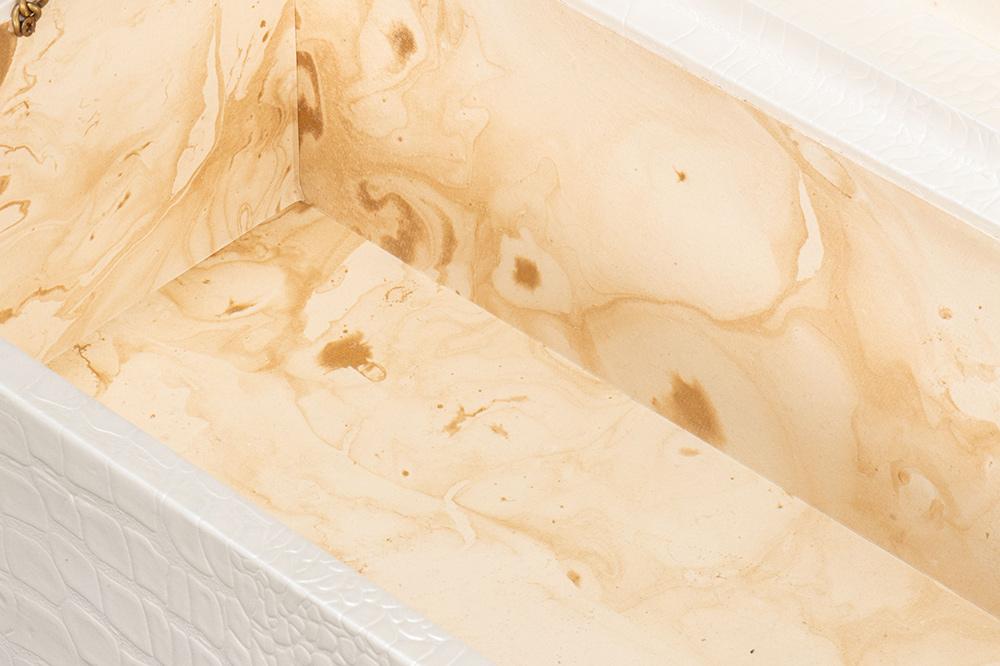 Sarreid Ltd - Lyle Leather Box, Pearl - 54012-2 veiw 10