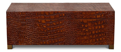 Sarreid Ltd - Lyle Leather Box, Tan Tessoro - 54012-4 veiw 7