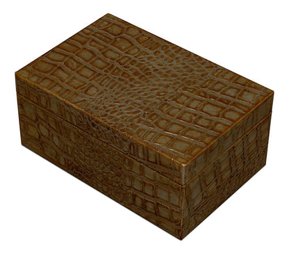 Sarreid Ltd - Candece Leather Box,Antique Green, S/2 - 54013-3 veiw 5