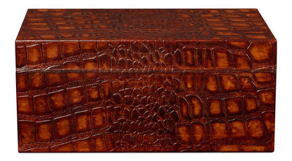 Sarreid Ltd - Candece Leather Box, Tan, S/2 - 54013-4 veiw 7