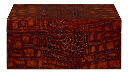 Sarreid Ltd - Candece Leather Box, Tan, S/2 - 54013-4 veiw 10