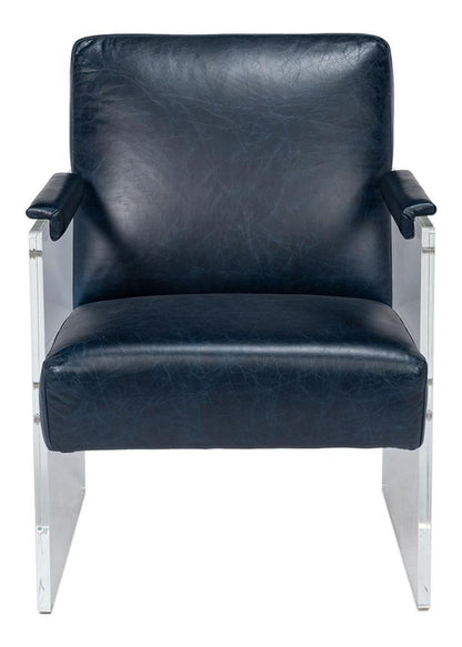 Sarreid Ltd - Holloway Armchair, Chateau Blue - 54084 veiw 2