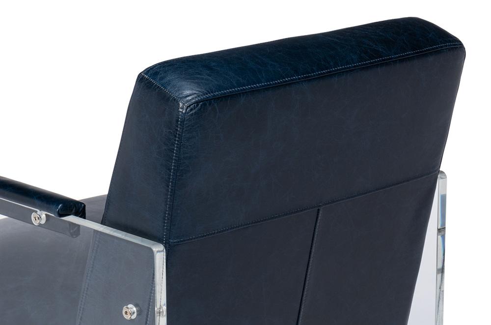 Sarreid Ltd - Holloway Armchair, Chateau Blue - 54084 veiw 9