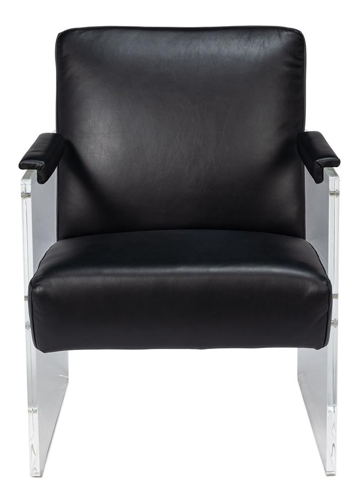 Sarreid Ltd - Holloway Armchair, Onyx Black - 54082 veiw 2