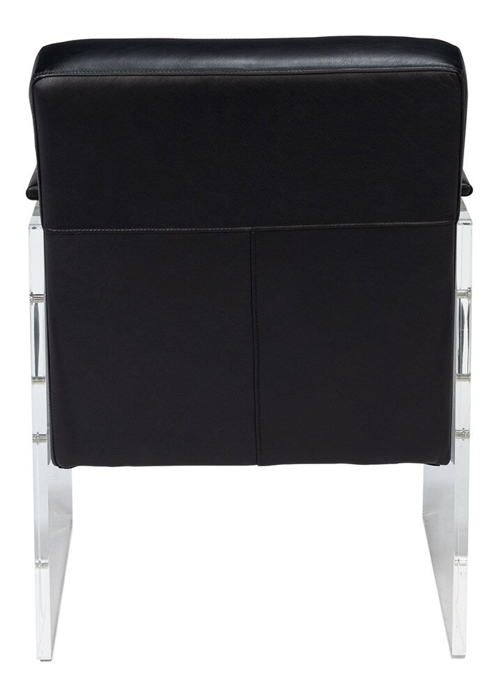 Sarreid Ltd - Holloway Armchair, Onyx Black - 54082 veiw 4