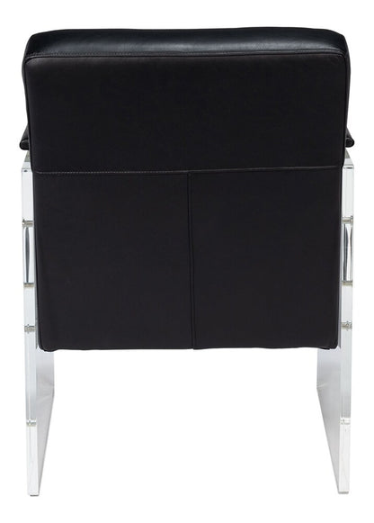 Sarreid Ltd - Holloway Armchair, Onyx Black - 54082 veiw 4
