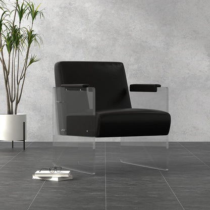 Sarreid Ltd - Holloway Armchair, Onyx Black - 54082 veiw 7