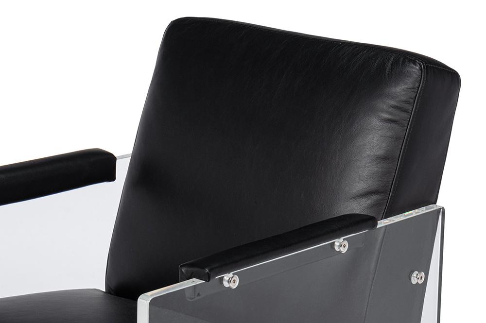 Sarreid Ltd - Holloway Armchair, Onyx Black - 54082 veiw 10