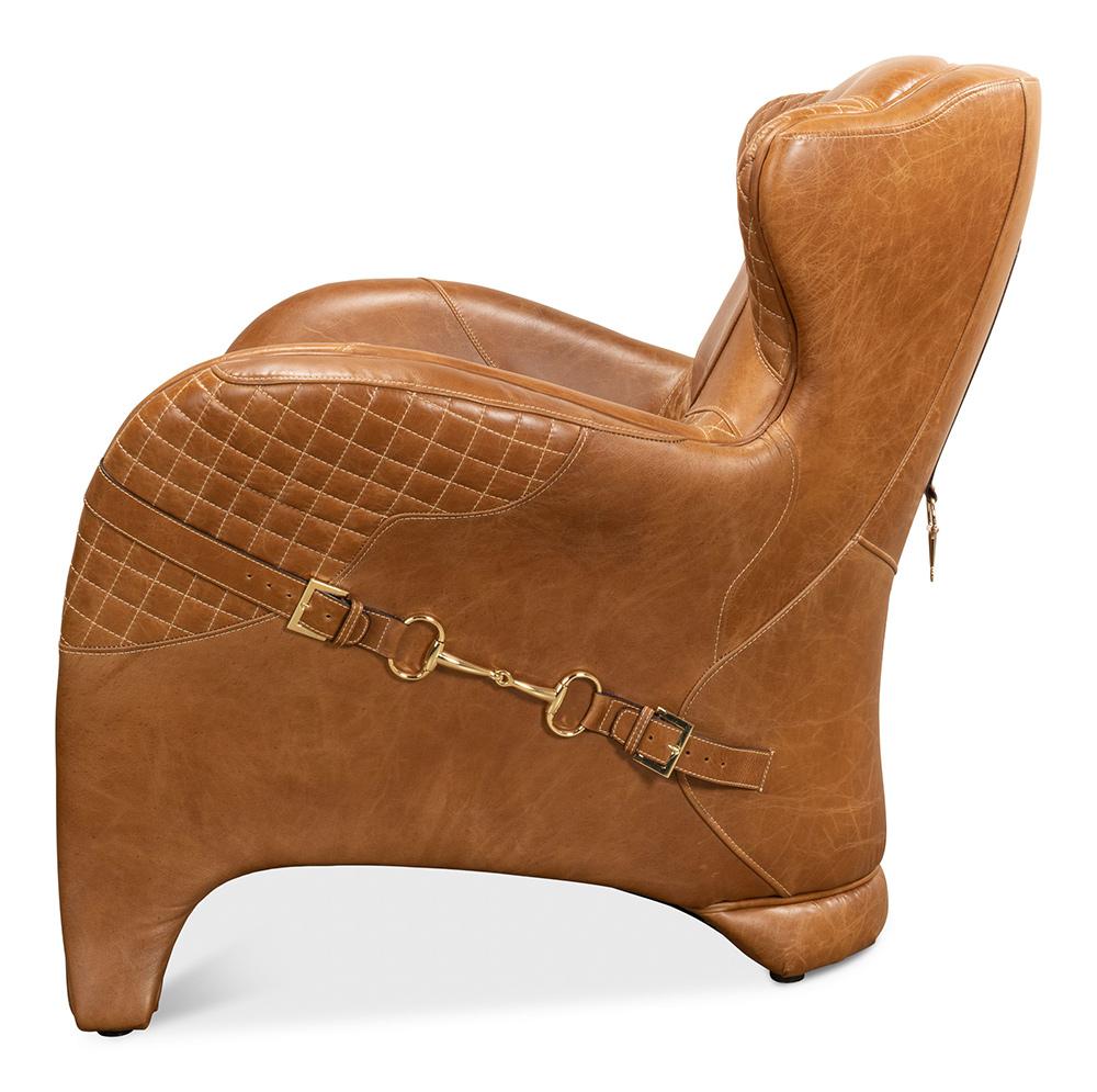 Sarreid Ltd - Hera Arm Chair - Brown - 29765 veiw 3