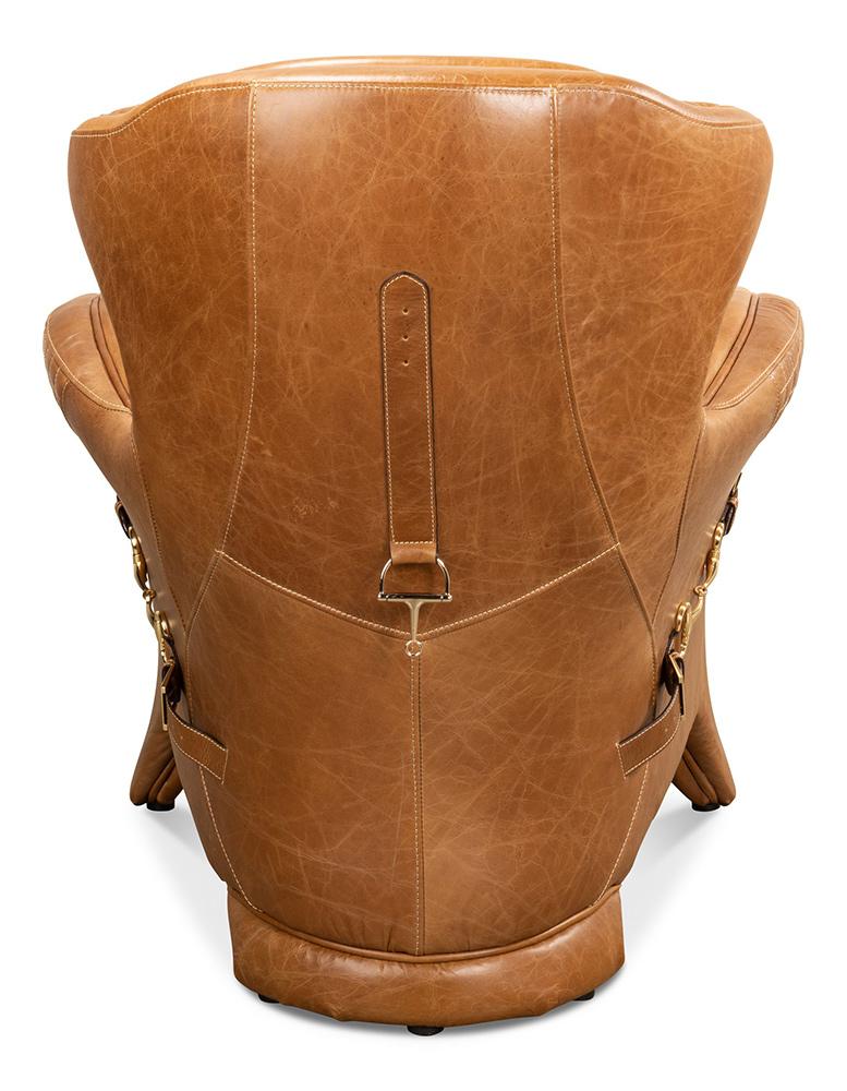 Sarreid Ltd - Hera Arm Chair - Brown - 29765 veiw 4