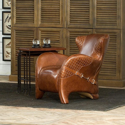 Sarreid Ltd - Hera Arm Chair - Brown - 29765 veiw 8