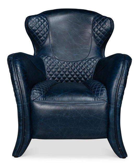 Sarreid Ltd - Hera Arm Chair, Chateau Blue - 54117 veiw 2