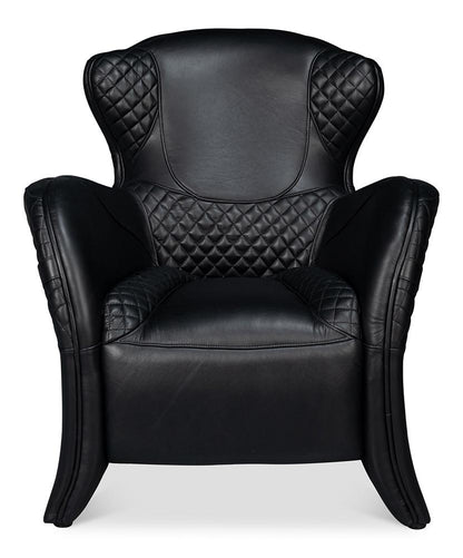 Sarreid Ltd - Hera Arm Chair, Onyx Black - 54118 veiw 2