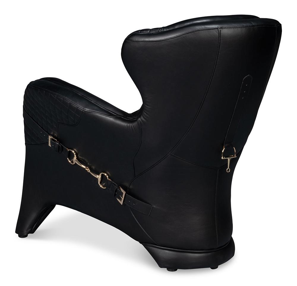 Sarreid Ltd - Hera Arm Chair, Onyx Black - 54118 veiw 5