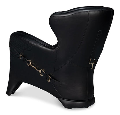 Sarreid Ltd - Hera Arm Chair, Onyx Black - 54118 veiw 5