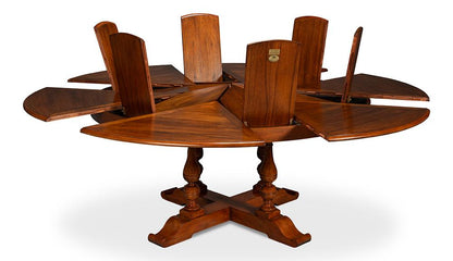 Sarreid Ltd - Walnut Jupe Dining Table,Medium - 54234-OW veiw 3