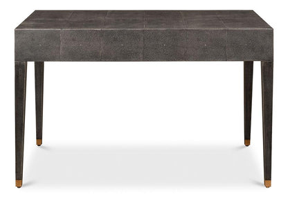 Sarreid Ltd - Gabriella Shagreen Desk/Table,Ant.Grey - 53571-1 veiw 7