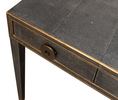 Sarreid Ltd - Gabriella Shagreen Desk/Table,Ant.Grey - 53571-1 veiw 10
