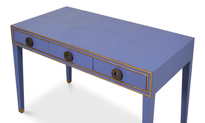 Sarreid Ltd - Gabriella Shagreen Desk/Table,Marlin Blue - 54000-2 veiw 4