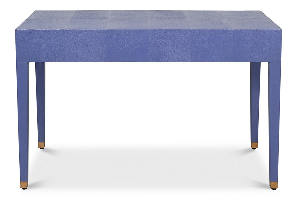 Sarreid Ltd - Gabriella Shagreen Desk/Table,Marlin Blue - 54000-2 veiw 7