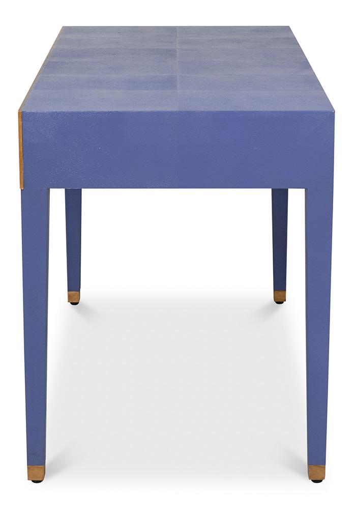 Sarreid Ltd - Gabriella Shagreen Desk/Table,Marlin Blue - 54000-2 veiw 8