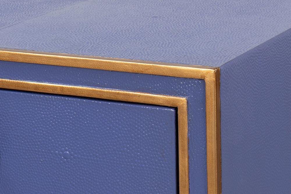 Sarreid Ltd - Gabriella Shagreen Desk/Table,Marlin Blue - 54000-2 veiw 10