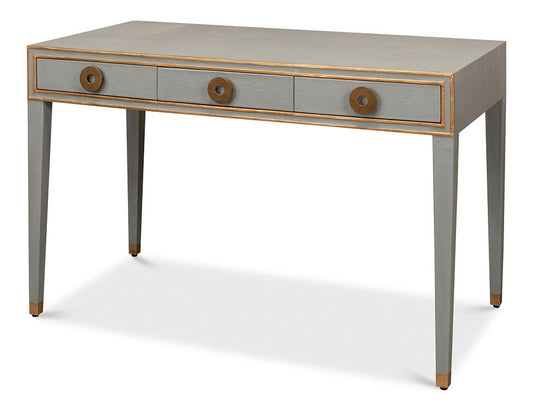 Sarreid Ltd - Gabriella Shagreen Desk/Table,Storm Grey - 53571-2 veiw 1