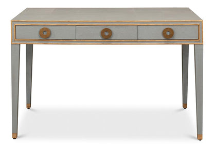 Sarreid Ltd - Gabriella Shagreen Desk/Table,Storm Grey - 53571-2 veiw 2