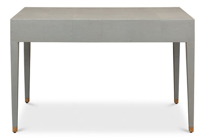 Sarreid Ltd - Gabriella Shagreen Desk/Table,Storm Grey - 53571-2 veiw 7