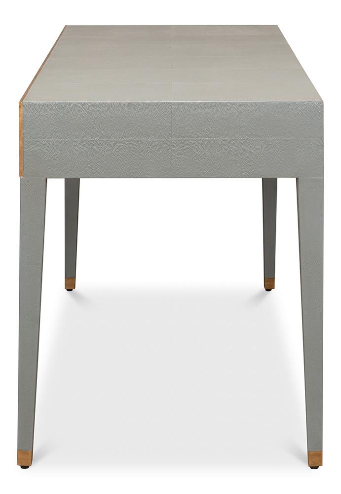 Sarreid Ltd - Gabriella Shagreen Desk/Table,Storm Grey - 53571-2 veiw 8